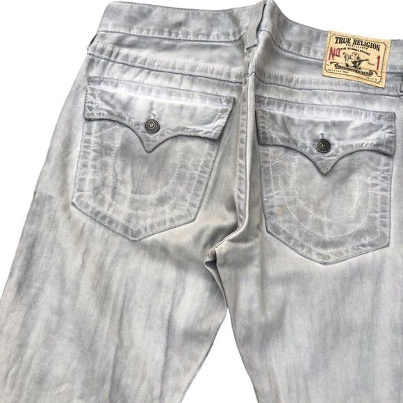 Vintage True Religion Jeans Size 36 RICKY Gray/White - Picture 2 of 12